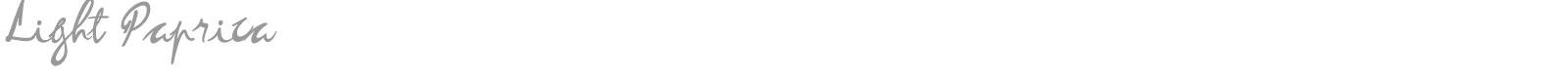 Light Paprica font preview